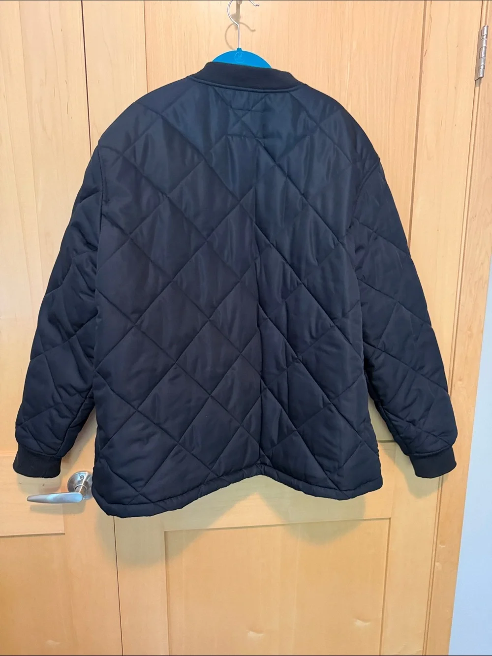 Men’s Banana Republic Navy Quilted Diamond-Pattern Puffer Jacket